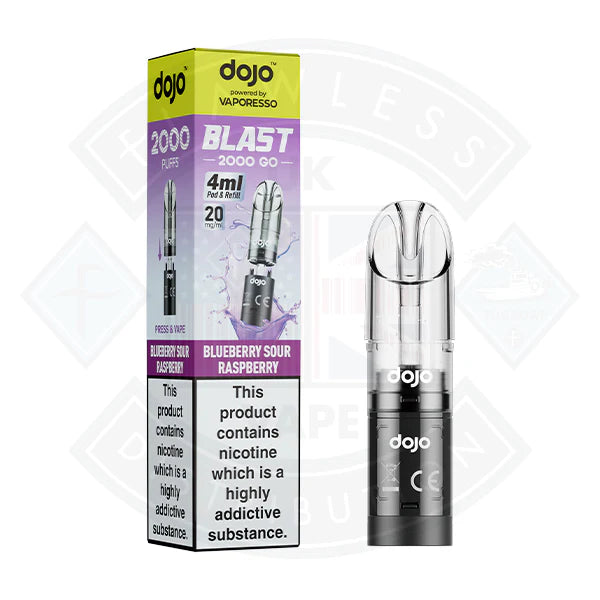 Buy Vaporesso DOJO BLAST 2000 GO Transparent POD (20mg)
