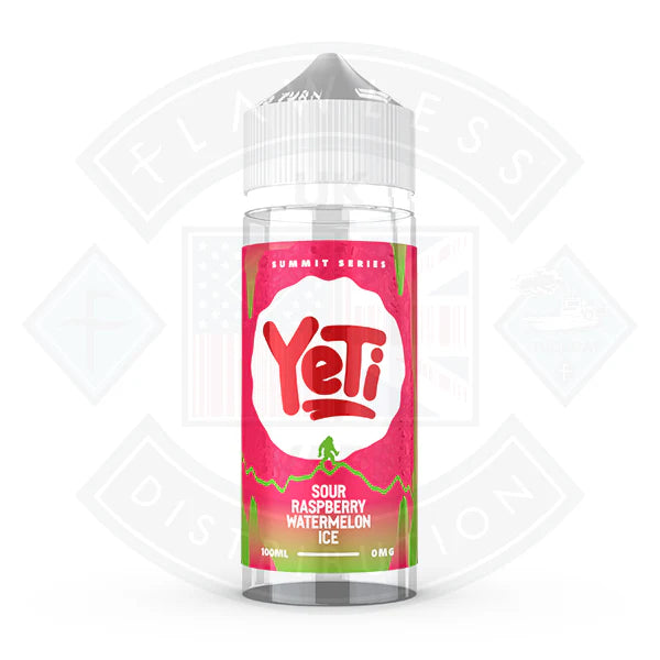 Buy Yeti Summit Series - Sour Raspberry Watermelon Ice 0mg 100ml Shortfill