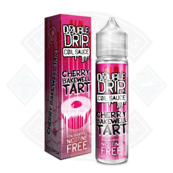 Buy Double Drip - Cherry Bakewell Tart 0mg 50ml Shortfill