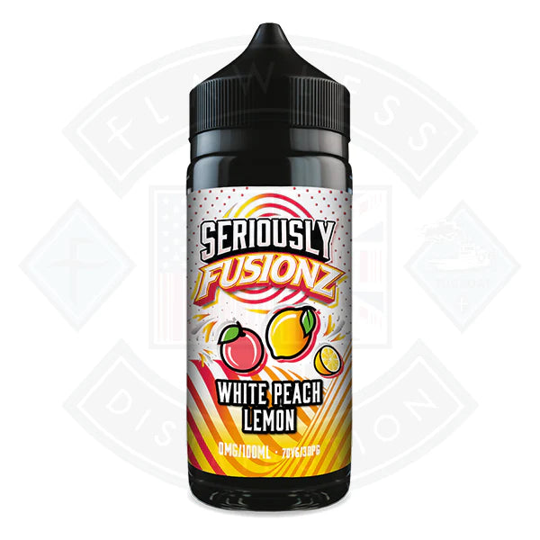 Buy Doozy Vape Seriously Fusionz -White Peach Lemon 0mg 100ml Shortfill