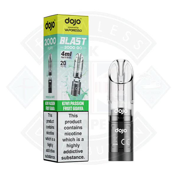 Buy Vaporesso DOJO BLAST 2000 GO Transparent POD (20mg)