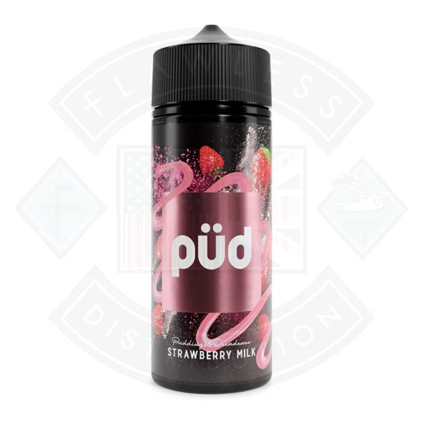 Buy PUD Pudding & Decadence Strawberry Milk 0mg 100ml Shortfill E-Liquid
