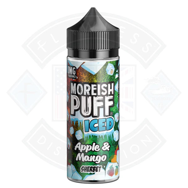 Buy Moreish Puff ICED Sherbet Apple & Mango 100ml shortfill