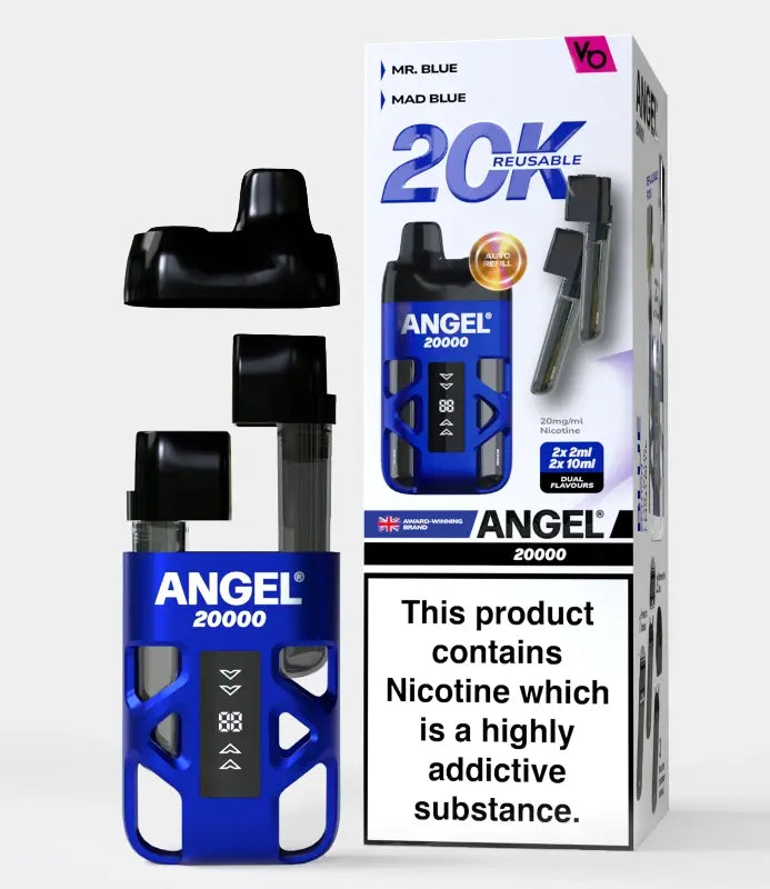 Buy Angel 20000 Disposable Vape Box of 5 Blue Edition