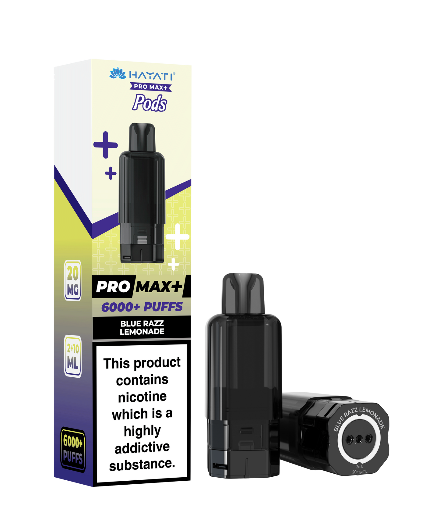 Buy Hayati Pro Max Plus 6000 Prefilled Pods Box of 5 Blue Razz Lemonade 20mg
