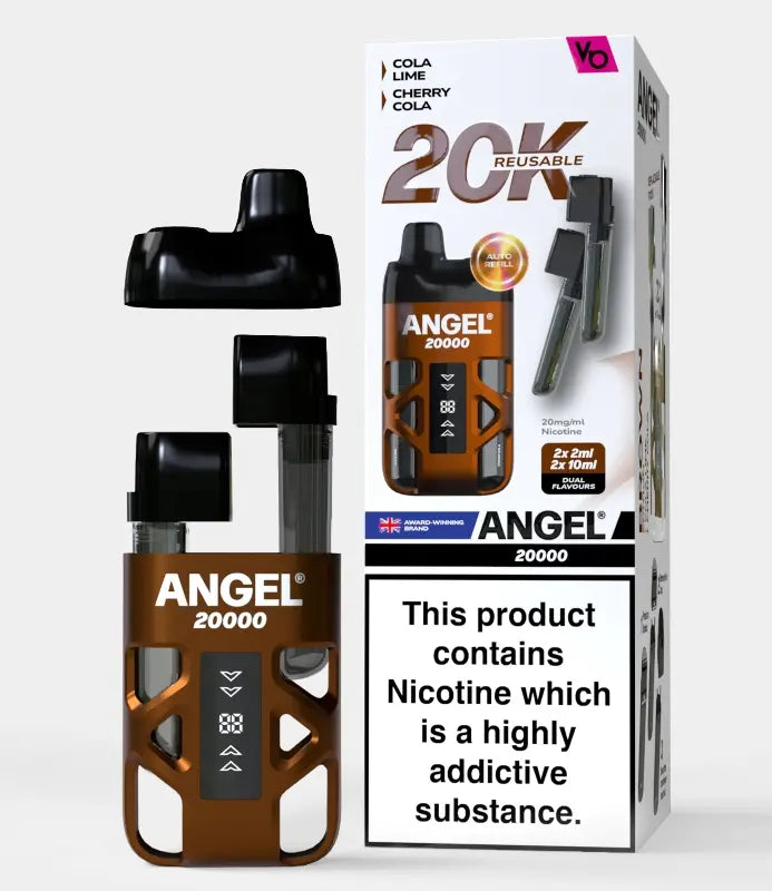 Buy Angel 20000 Disposable Vape Box of 5 Brown Edition