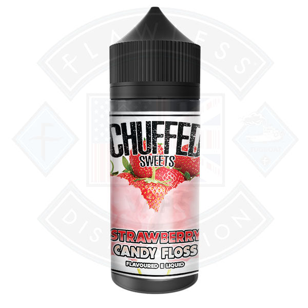 Buy Chuffed Sweets - Strawberry Candy Floss 0mg 100ml Shortfill E-Liquid