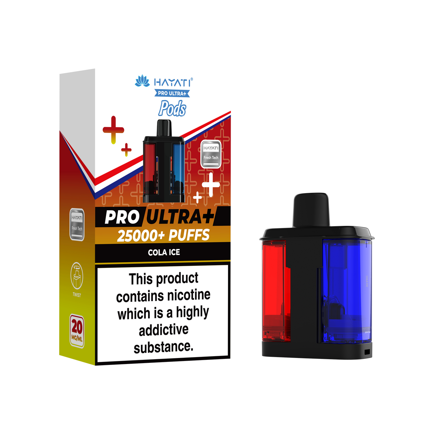 Buy Hayati Pro Ultra Plus 25k Prefilled Pods Pack of 5 Cola Ice