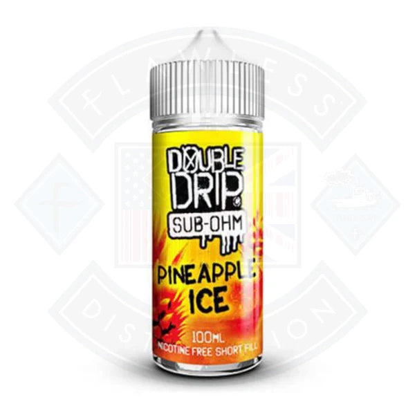 Buy Double Drip Pineapple Ice 0mg 100ml Shortfill