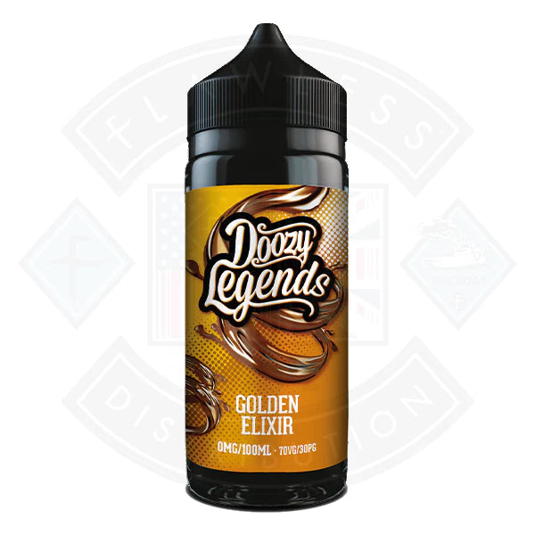 Buy Doozy Vape Legends- Golden Elixir 0mg 100ml Shortfill
