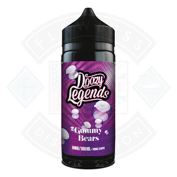 Buy Doozy Vape Legends- Gummy Bears 0mg 100ml Shortfill