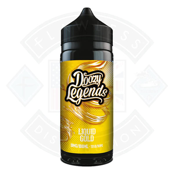 Buy Doozy Vape Legends- Liquid Gold 0mg 100ml Shortfill