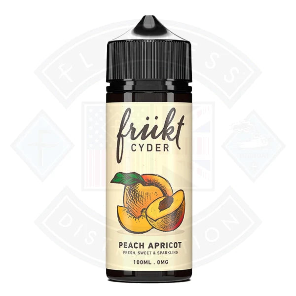 Buy Frukt Cyder E-Liquid - Peach Apricot 0mg 100ml Shortfill