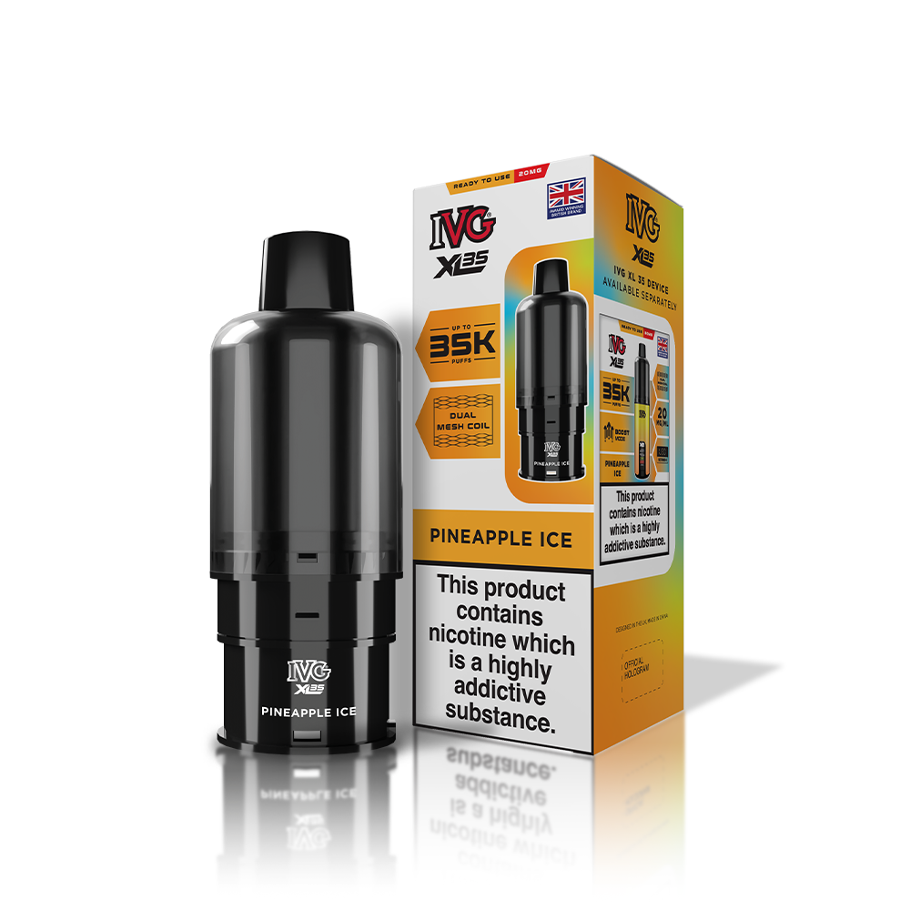 Buy IVG XL 35K Prefilled Pods (Pack of 5) Pineapple Ice