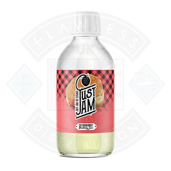 Buy Just Jam Doughnut Strawberry Jam 0mg 200ml Shortfill E-Liquid
