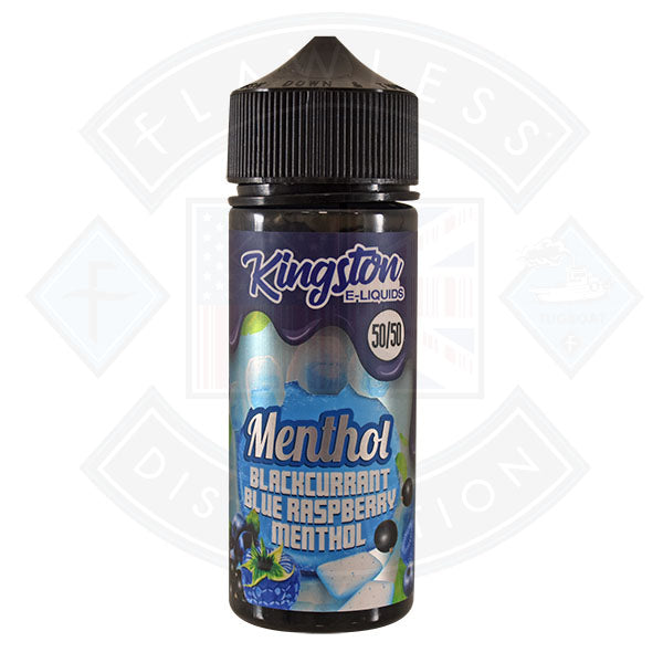 Buy Kingston Menthol Blackcurrant Blue Raspberry 0mg 100ml 50/50 Shortfill E-Liquid
