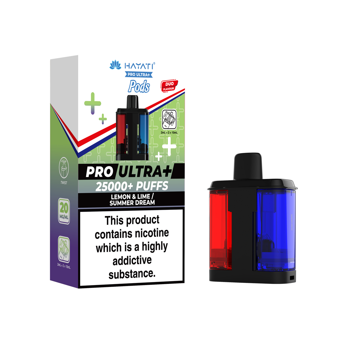 Buy Hayati Pro Ultra Plus 25k Prefilled Pods Pack of 5 Lemon & Lime Summer Dream