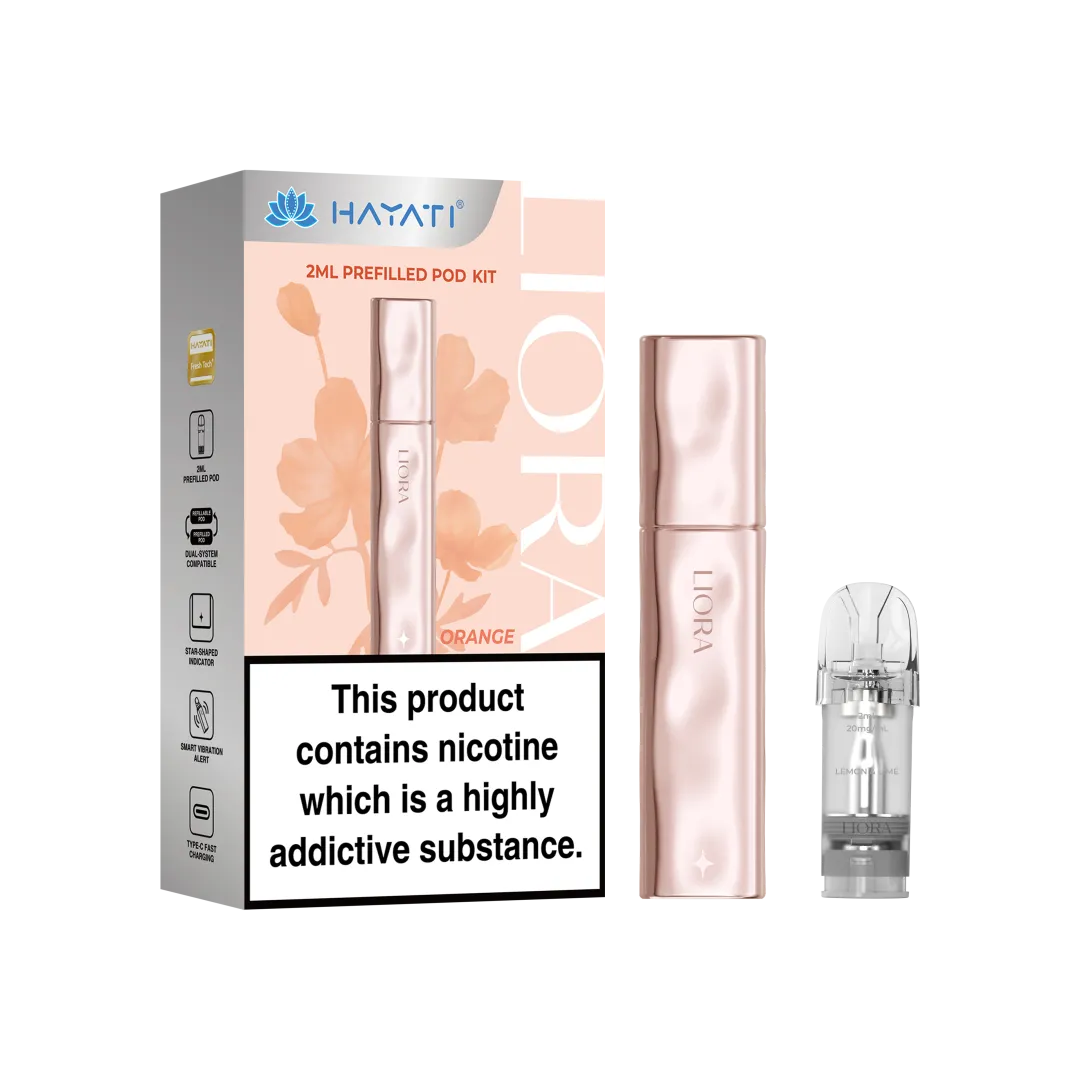Buy Hayati Liora Pod Vape Kit Orange