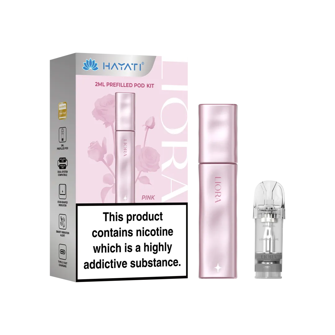 Buy Hayati Liora Pod Vape Kit Pink