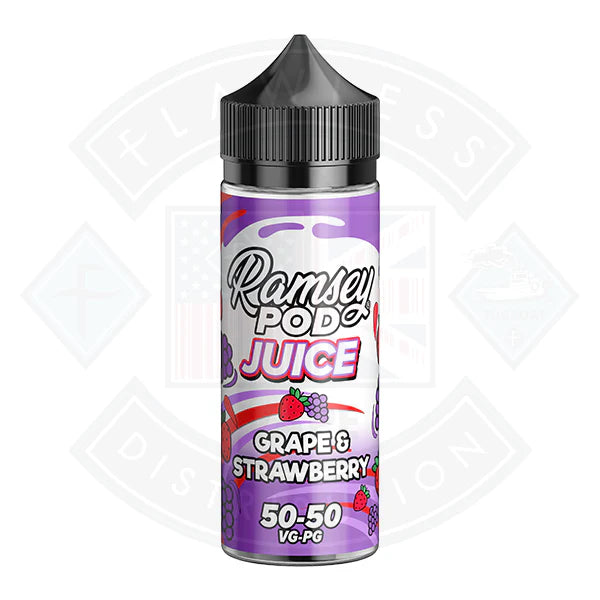 Buy Ramsey Pod Juice Grape Strawberry 0mg 100ml Shortfill