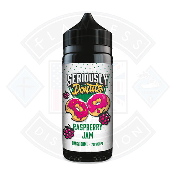 Buy Doozy Vape Seriously Donuts Raspberry Jam 0mg 100ml Shortfill