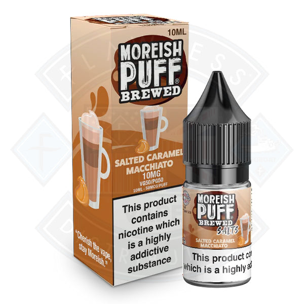 Buy Moreish Puff Brewed Nic Salt Salted Caramel Macchiato 10ml