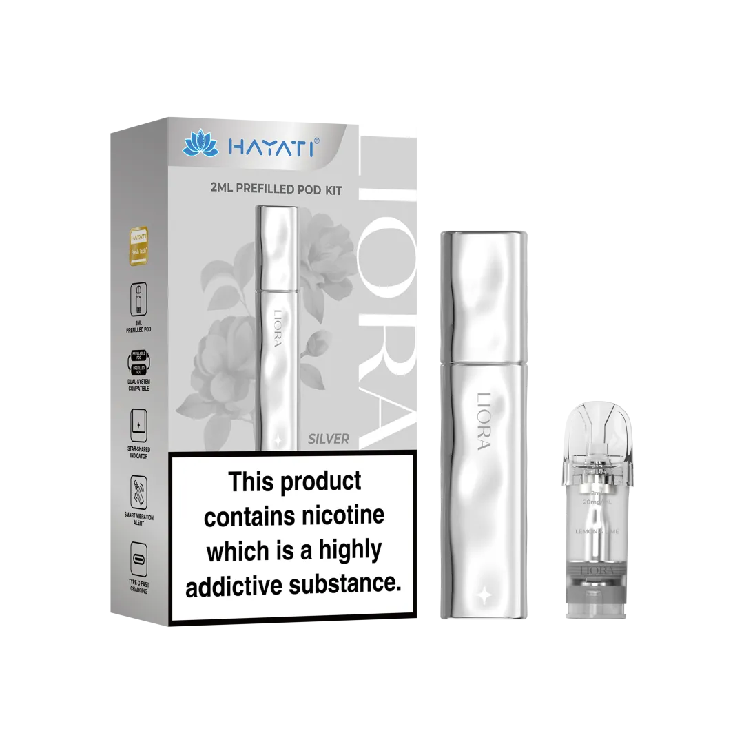 Buy Hayati Liora Pod Vape Kit Silver