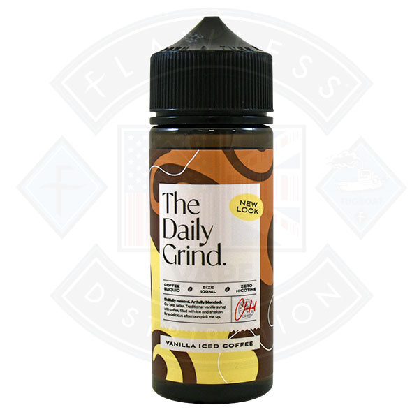 Buy The Daily Grind Vanilla Iced Coffee (New Look) 0mg 100ml Shortfill
