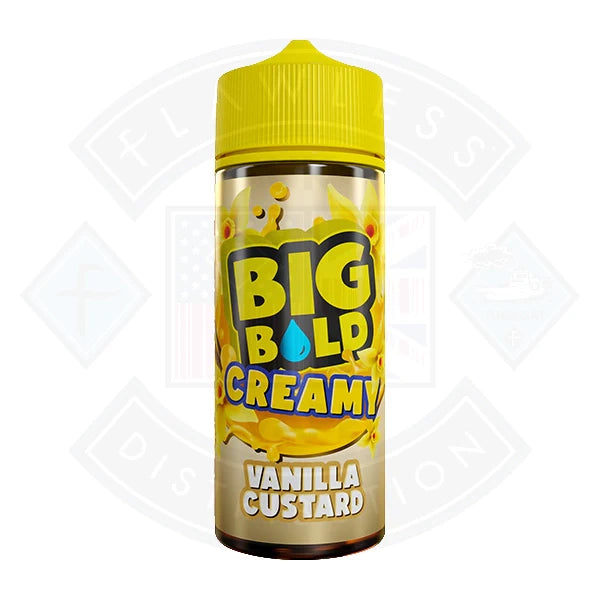 Buy Big Bold Creamy - Vanilla Custard 0mg 100ml Shortfill