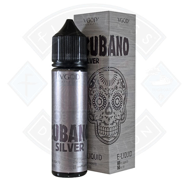 Buy VGOD Cubano Silver - Bold Creamy Cgar 0mg 50ml Shortfill
