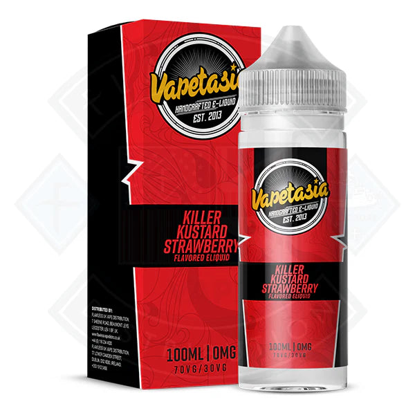 Buy Vapetasia - Killer Kustard Strawberry 100ml 0mg