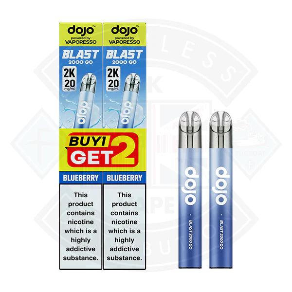 Buy Vaporesso DOJO BLAST 2000 GO TRANSPARENT KIT Bundle (20mg)