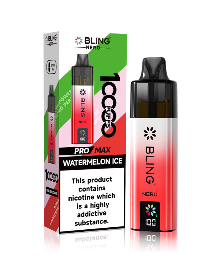 Buy Crystal Bling Nero 10k Vape Kit Box of 5 Watermelon Ice