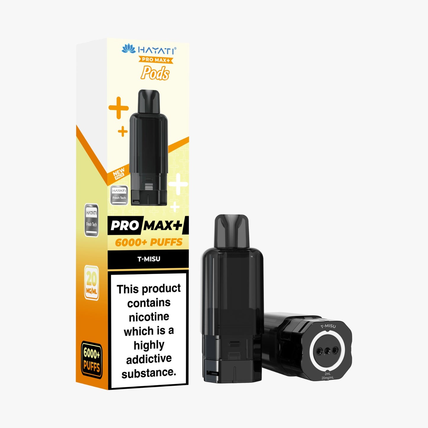 Buy Hayati Pro Max Plus 6000 Prefilled Pods Box of 5 T-Misu 20mg