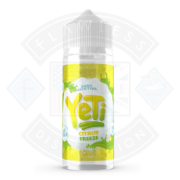 Buy Yeti Ice Cold Citrus Freeze 0mg 100ml Shortfill E-Liquid