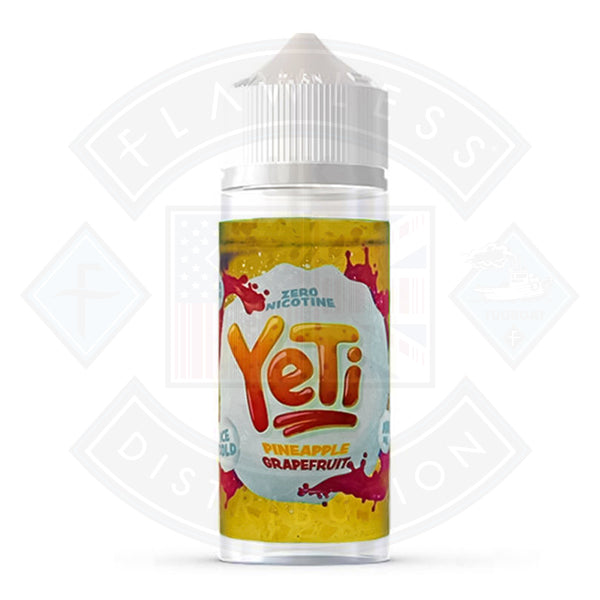 Buy Yeti Ice Cold Pineapple Grapefruit 0mg 100ml Shortfill E-Liquid