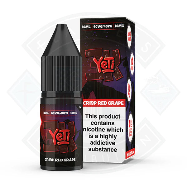 Buy Yeti 3k Bar Salt-Crisp Red Grape 10ml E Liquid