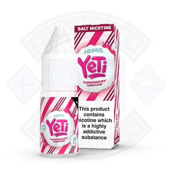 Buy Yeti Salt - Raspberry Candy Cane 10ml E Liquid