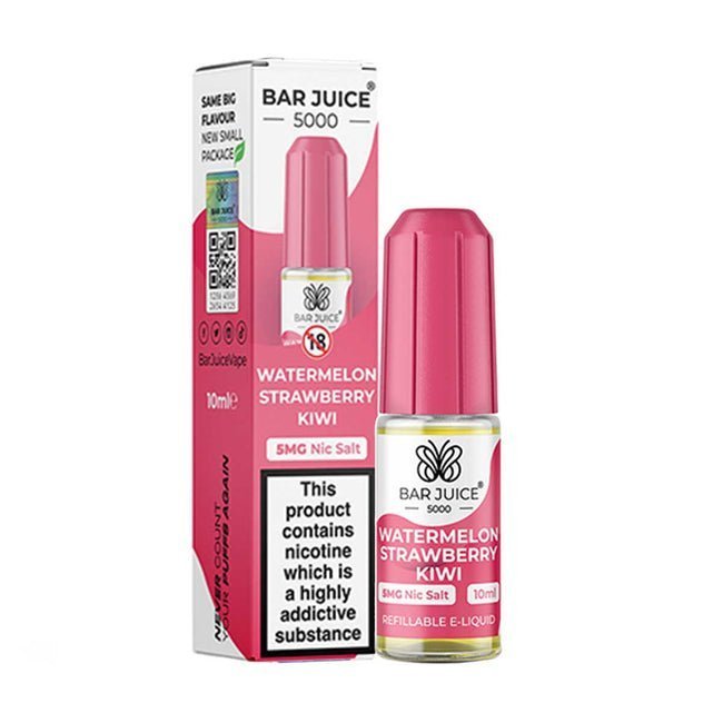Buy Bar Juice 5000 10ml Nic Salt - Pack of 10 Watermelon Strawberry Kiwi *New*