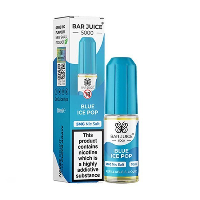 Buy Bar Juice 5000 10ml Nic Salt - Pack of 10 Blue Ice Pop *New*
