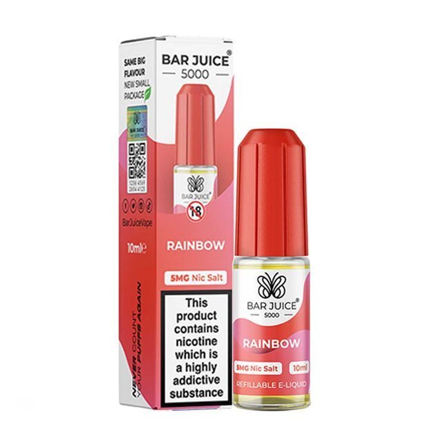 Buy Bar Juice 5000 10ml Nic Salt - Pack of 10 Rainbow *New*