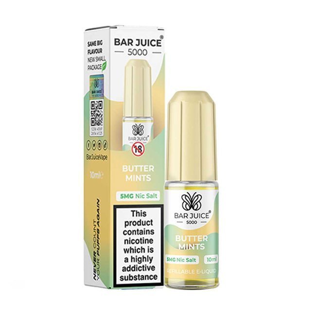 Buy Bar Juice 5000 10ml Nic Salt - Pack of 10 Butter Mints *New*