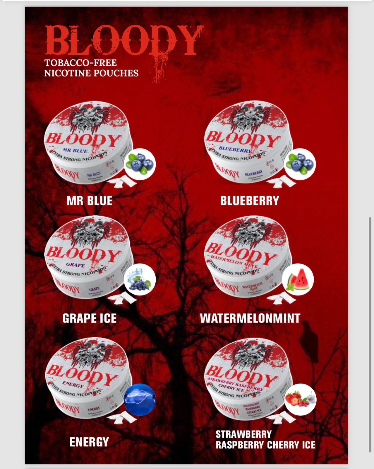 Buy Bloody Mary Nicotine Pouches - Pack of 10