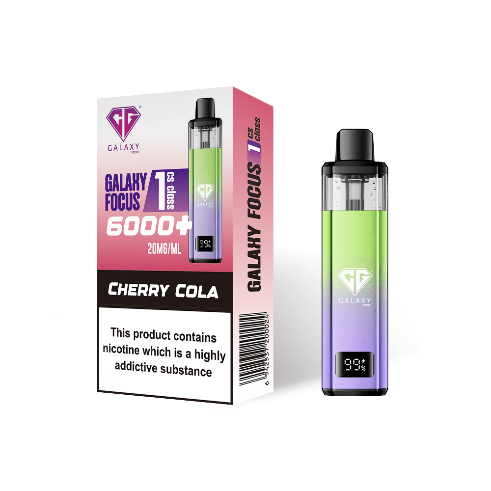 Buy Crystal Galaxy Focus 6000 Vape Kit Box of 5 Cherry Cola