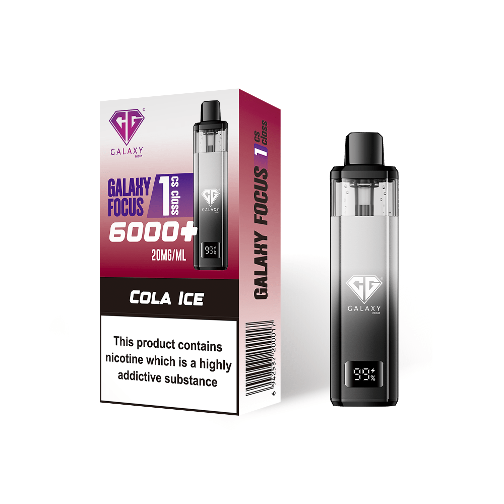 Buy Crystal Galaxy Focus 6000 Vape Kit Box of 5 Cola Ice