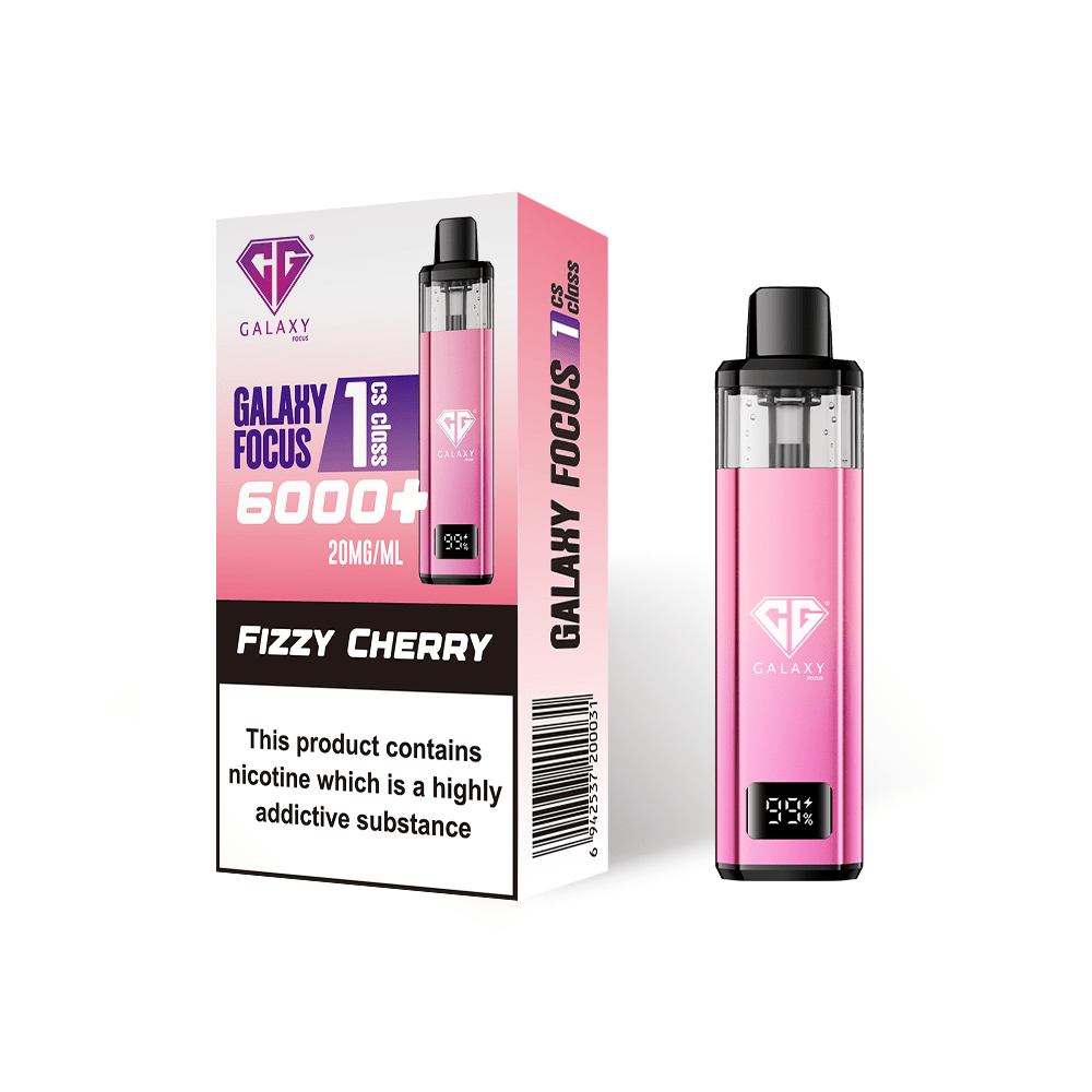 Buy Crystal Galaxy Focus 6000 Vape Kit Box of 5 Fizzy Cherry