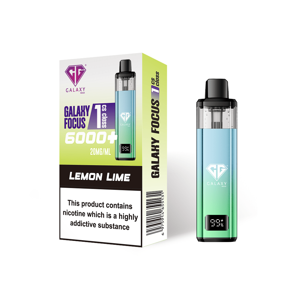 Buy Crystal Galaxy Focus 6000 Vape Kit Box of 5 Lemon Lime