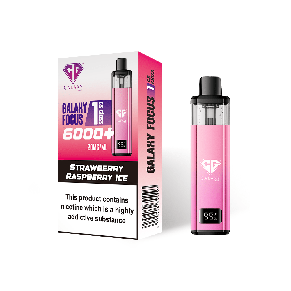 Buy Crystal Galaxy Focus 6000 Vape Kit Box of 5 Strawberry Raspberry Ice