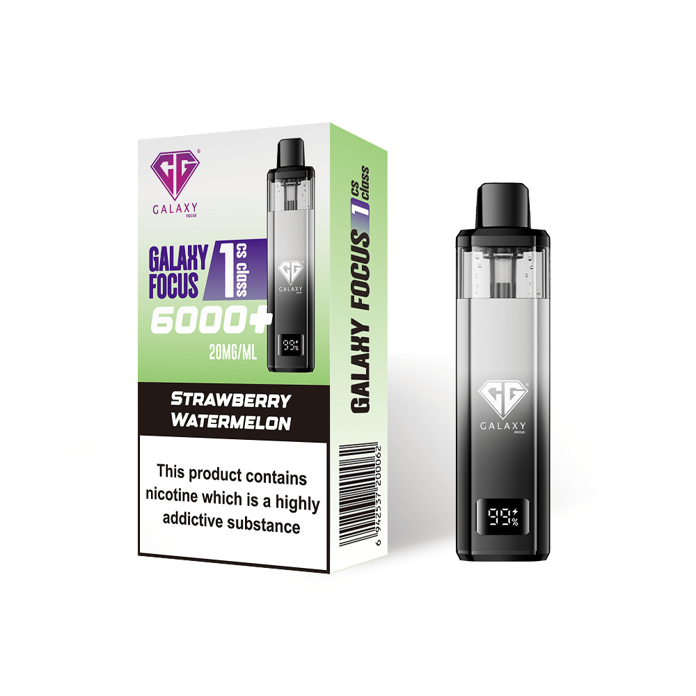 Buy Crystal Galaxy Focus 6000 Vape Kit Box of 5 Strawberry Watermelon