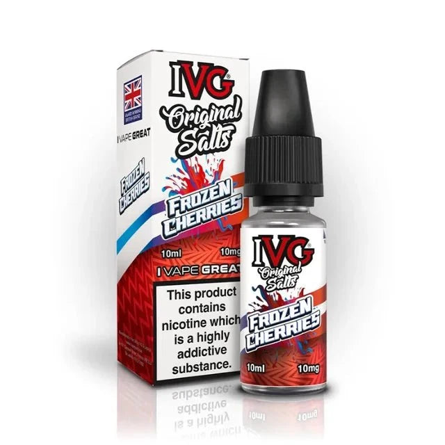 Buy IVG Original Nic Salts E-liquids 10ml Box of 10 Frozen Cherries Ice 10 mg